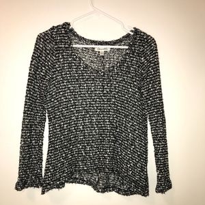 Black and White Long Sleeve Shirt